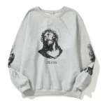 Jesus SAINT MXXXXXX Logo Crew-Neck Sweatshirt
